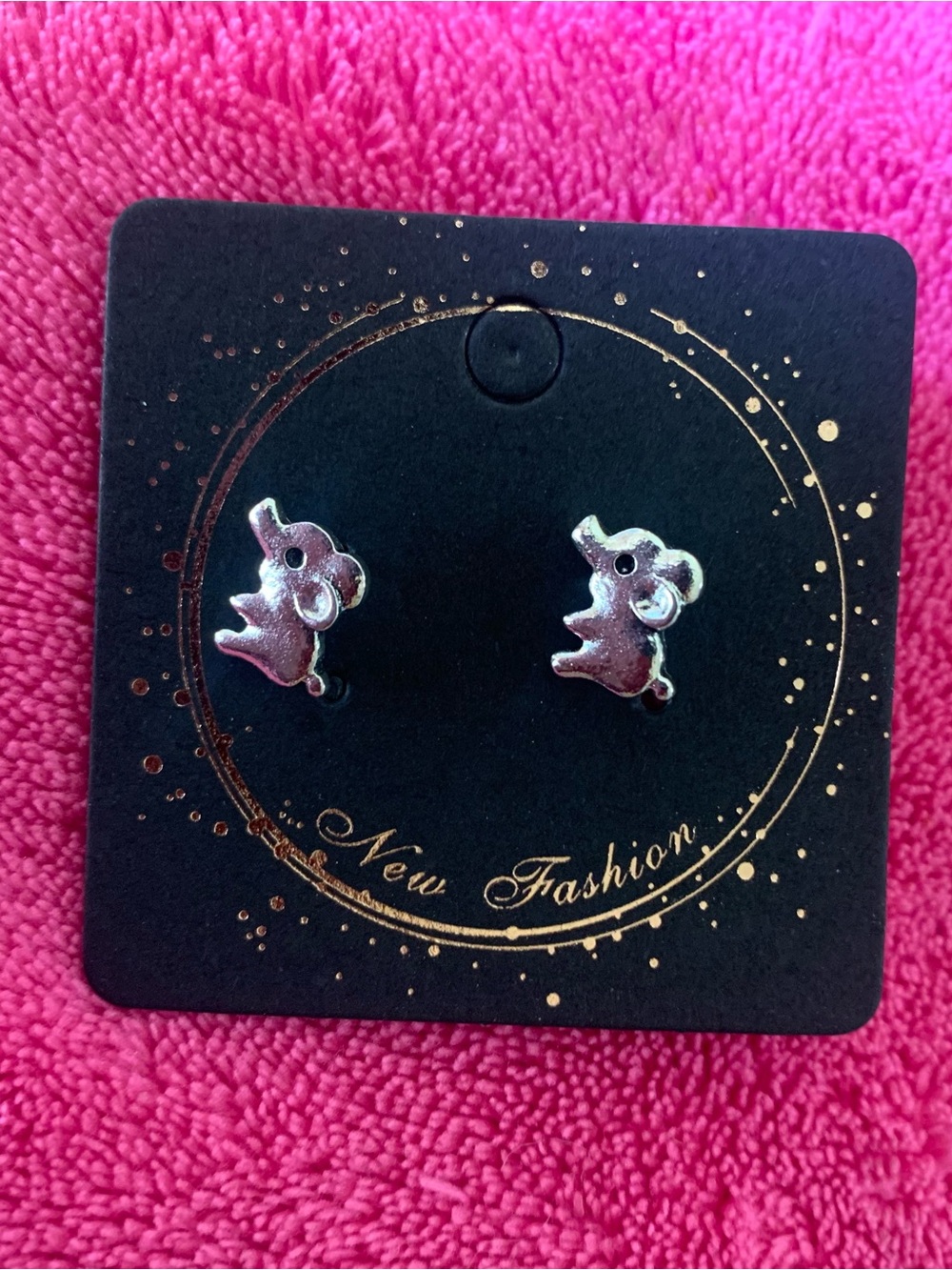 Elephant Stud Earrings - Women's Silver-Tone Animal Studs